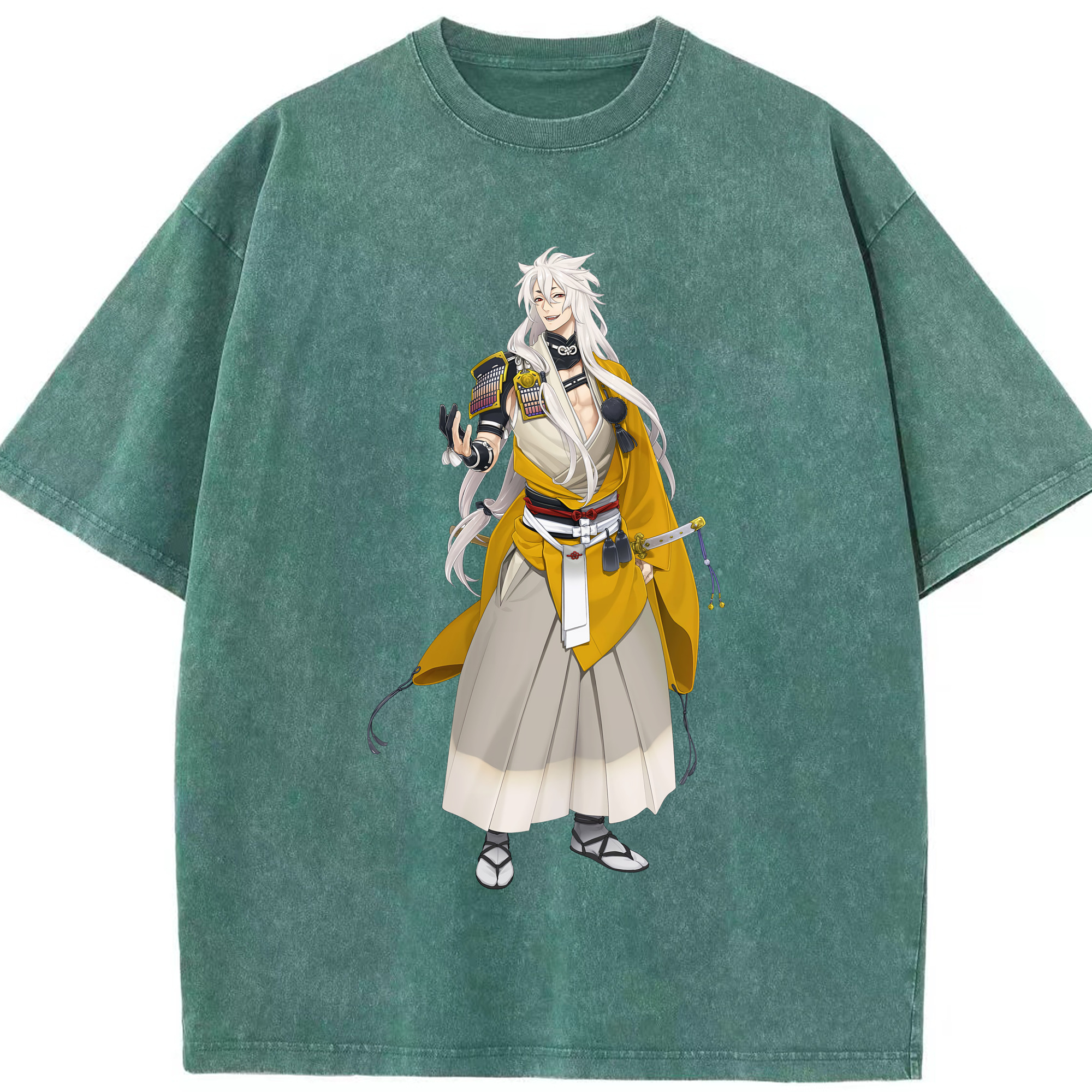 （画像用） 刀剣乱舞 Touken Ranbu 綿100% ヴィンテージ風 半袖Tシャツ（フロントプリント）